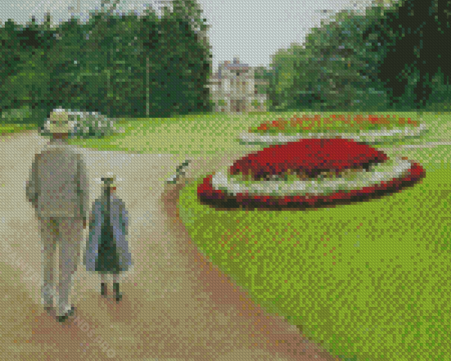 The Park Of The Caillebotte Property At Yerres By Gustave Caillebotte Diamond Painting