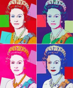 The Queen Elizabeth Andy Warhol Diamond Painting