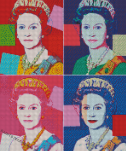 The Queen Elizabeth Andy Warhol Diamond Painting