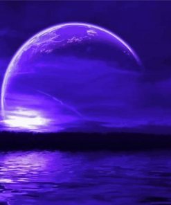 The Purple Moon Diamond Painting