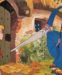 The Sword In The Stone Cartoon Diamond Painting