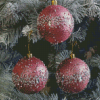 Three Christmas Baubles Diamond Painting