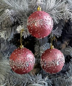 Three Christmas Baubles Diamond Painting