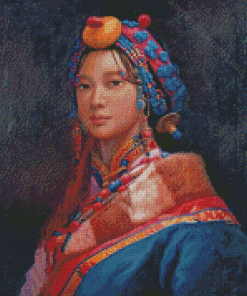 Tibetan Girl Diamond Painting