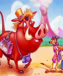 Timon And Pumbaa Diamond Paintings