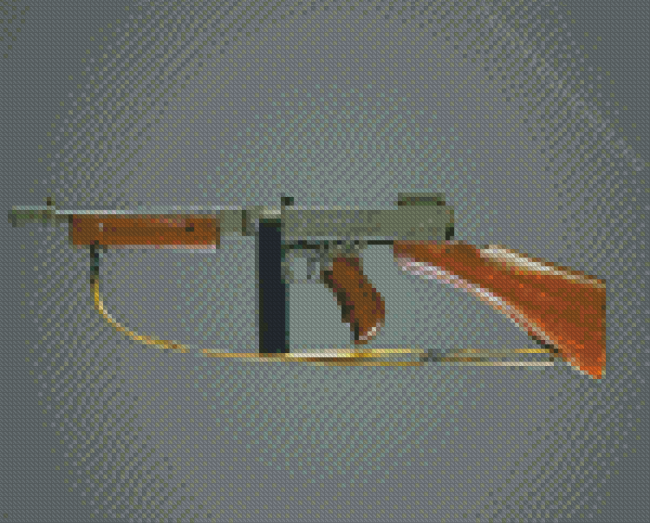 Tommy Gun Diamond Painting