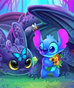 Toothless And Stitch Diamond Painting