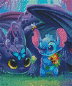 Toothless And Stitch Diamond Painting