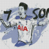 Tottenham Hotspurs Son Diamond Painting