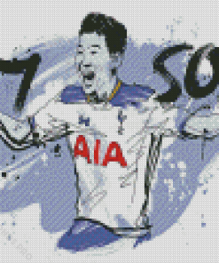 Tottenham Hotspurs Son Diamond Painting