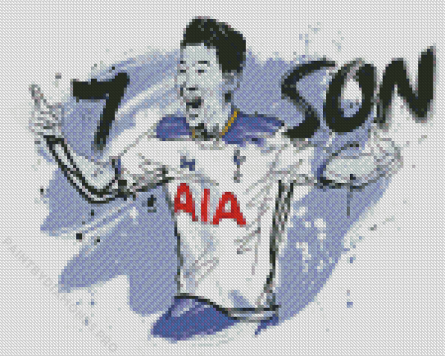 Tottenham Hotspurs Son Diamond Painting