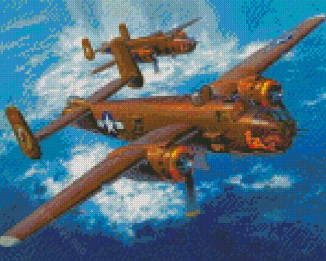 US Ww2 Aeroplanes Diamond Painting