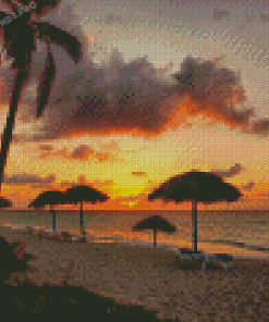 Varadero Beach Sunset Diamond Painting