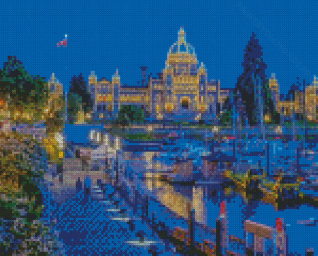 Victoria Island At Night Diamond Painting