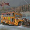 Vintage Bus School Diamond Painting