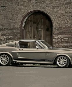 Vintage Grey Shelby Mustang Diamond Painting