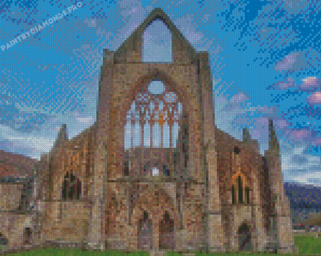 Wales Tintern Abbey Building Diamond Painting