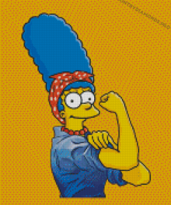 We Can Do It Marge Simpson Diamond Painting