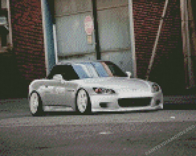 White Honda S2000 Diamond Painting