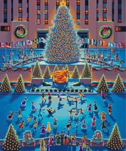 Winter New York Christmas Diamond Painting