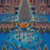 Winter New York Christmas Diamond Painting