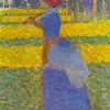 Woman With Umbrella By Georges Seurat Diamond Painting