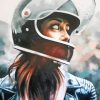 Woman Helmet Diamond Painting