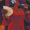 Woman Singing Diamond Painting