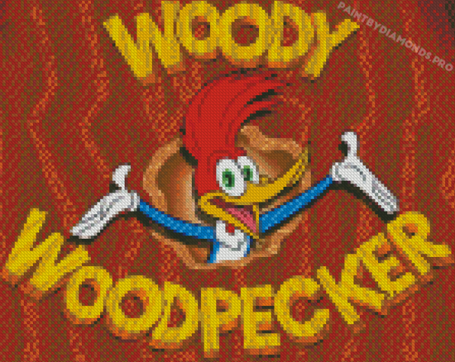 Woody Woodpecker Diamond Painting