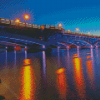 Worcester Bridge At Night Diamond Painting