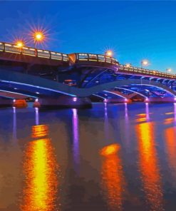 Worcester Bridge At Night Diamond Painting