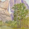 Yosemite Waterfall Marianne North Diamond Painting