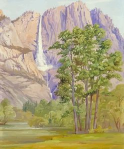 Yosemite Waterfall Marianne North Diamond Painting