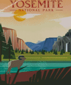 Yosemite Park Poster Diamond Paintings