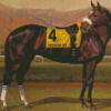 Zenyatta Racehorse Art Diamond Painting