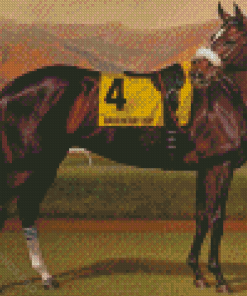 Zenyatta Racehorse Art Diamond Painting