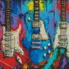 Aesthetic 3 Guitars Diamond Painting