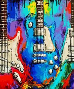 Aesthetic 3 Guitars Diamond Painting