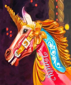 Aesthetic Carousel Horse Diamond Painting