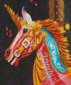 Aesthetic Carousel Horse Diamond Painting