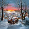 Aesthetic Christmas Sleigh Ride Diamond Paintings