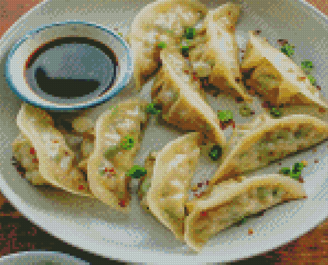 Aesthetic Dumplings Diamond Painting