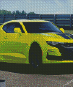 Aesthetic Green Camaro Diamond Painting