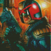 Aesthetic Judge Dredd Diamond Painting