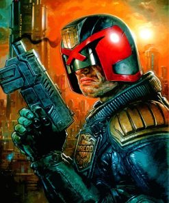 Aesthetic Judge Dredd Diamond Painting