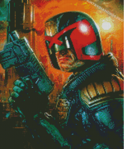 Aesthetic Judge Dredd Diamond Painting