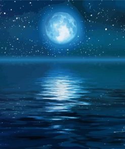 Aesthetic Moon Water Diamond Painting