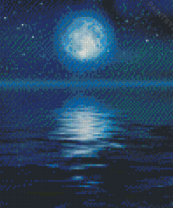 Aesthetic Moon Water Diamond Painting