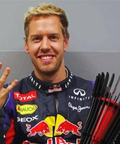 Aesthetic Sebastian Vettel Diamond Painting