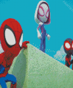 Aesthetic Spidey And His Amazing Friends Diamond Painting